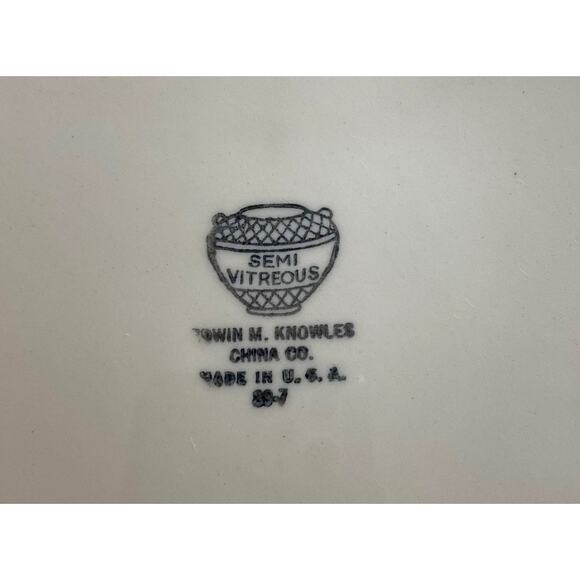 Set of 6 Edwin Knowles Dinner Plates - 1930s Cottage Style, - Picture 3 of 10